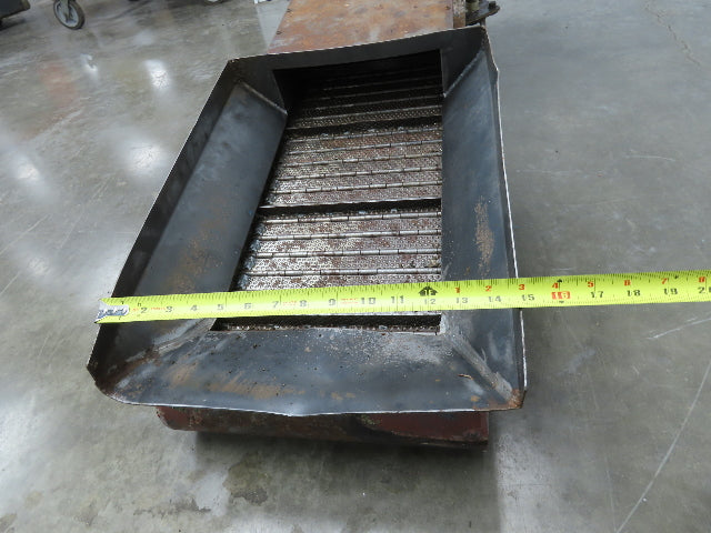 Fongex 14"W x 62"L Chip Conveyor 11.5"W Steel Belt Adj Height 220V 3PH