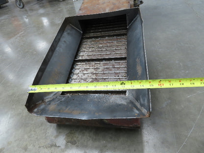 Fongex 14"W x 62"L Chip Conveyor 11.5"W Steel Belt Adj Height 220V 3PH