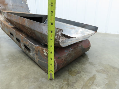 Fongex 14"W x 62"L Chip Conveyor 11.5"W Steel Belt Adj Height 220V 3PH