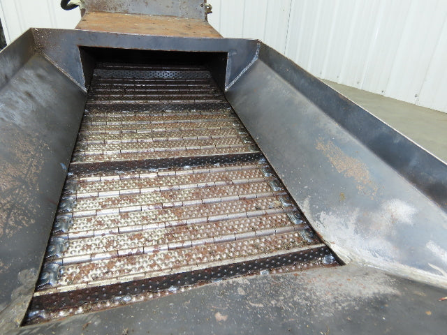 Fongex 14"W x 62"L Chip Conveyor 11.5"W Steel Belt Adj Height 220V 3PH