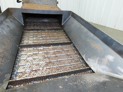 Fongex 14"W x 62"L Chip Conveyor 11.5"W Steel Belt Adj Height 220V 3PH