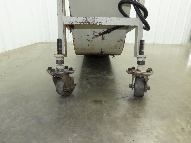 Fongex 14"W x 62"L Chip Conveyor 11.5"W Steel Belt Adj Height 220V 3PH