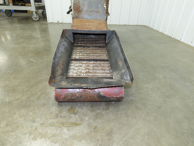 Fongex 14"W x 62"L Chip Conveyor 11.5"W Steel Belt Adj Height 220V 3PH