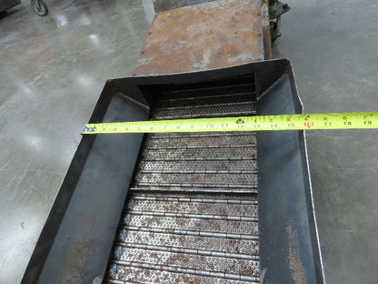 Fongex 14"W x 62"L Chip Conveyor 11.5"W Steel Belt Adj Height 220V 3PH