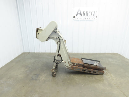 Fongex 14"W x 62"L Chip Conveyor 11.5"W Steel Belt Adj Height 220V 3PH