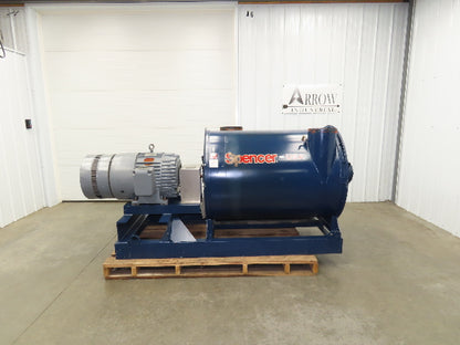 Spencer Centrifugal Multistage Blower Vacuum 1420CFM 10X10” 60Hp 460V 3Ph