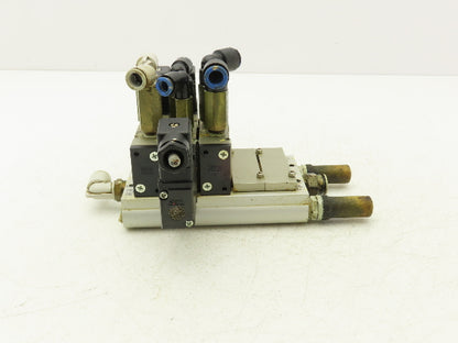 SMC VFS2120-5D-02-XD1 Pneumatic 5 Station Manifold Bank w 3 Solenoid Valves