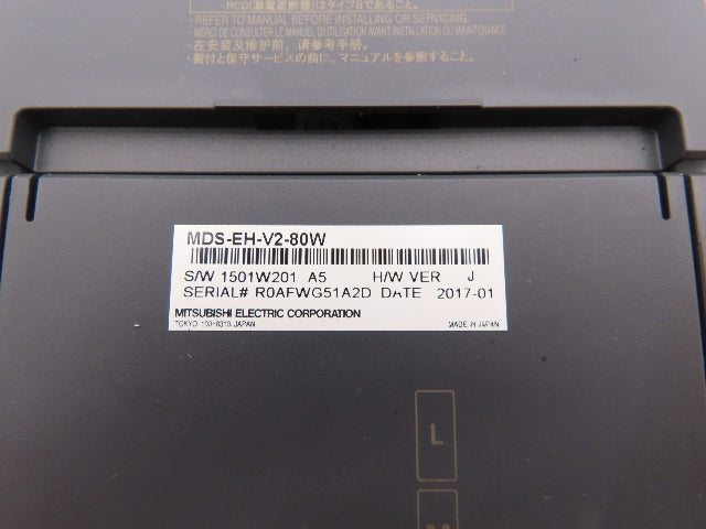 Mitsubishi MDS-EH-V2-80W 2-Axis AC Servo Drive Unit 7.0kW 21A 3ph 323V HW Ver J