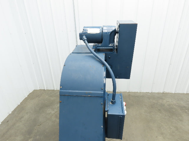 Turbo Systems 12"W x 8'L Chip Conveyor 10" Steel Belt 54" Infeed 39"H 230/460V