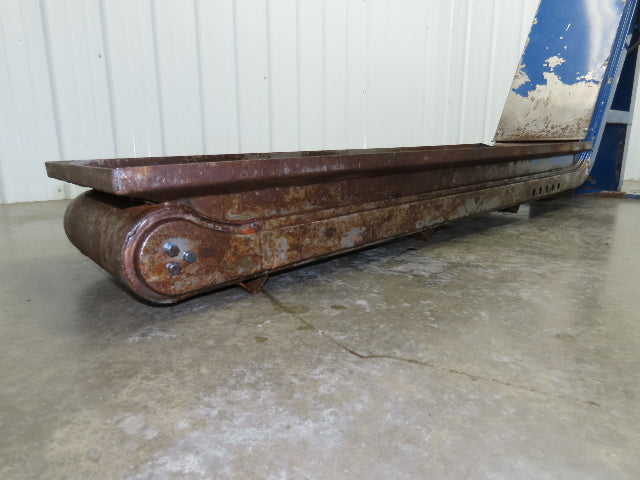 Turbo Systems 14"W x 8' 8"L Chip Conveyor 12"Steel Belt 60" Infeed 38"H 230/460V