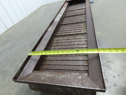 Turbo Systems 14"W x 8' 8"L Chip Conveyor 12"Steel Belt 60" Infeed 38"H 230/460V