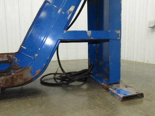 Turbo Systems 14"W x 8' 8"L Chip Conveyor 12"Steel Belt 60" Infeed 38"H 230/460V