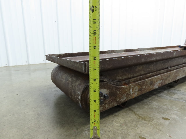 Turbo Systems 14"W x 8' 8"L Chip Conveyor 12"Steel Belt 60" Infeed 38"H 230/460V