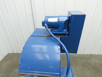 Turbo Systems 14"W x 8' 8"L Chip Conveyor 12"Steel Belt 60" Infeed 38"H 230/460V