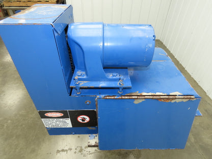 Turbo Systems 14"W x 8' 8"L Chip Conveyor 12"Steel Belt 60" Infeed 38"H 230/460V