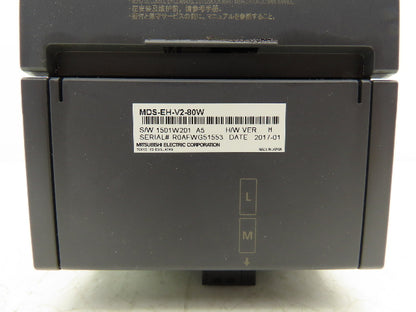 Mitsubishi MDS-EH-V2-80W 2-Axis AC Servo Drive Unit 7.0kW 21A 3ph 323V HW Ver H