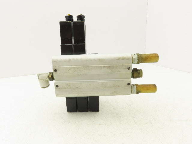 SMC VFS2320-5D-02-XD1 Pneumatic 5 Station Manifold Bank w 3 Solenoid Valves
