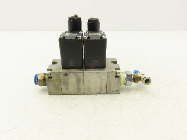 SMC VCA35-5D-4-03 Pneumatic Solenoid Valves 2 Port Compact 24VDC Modular 2 Valve