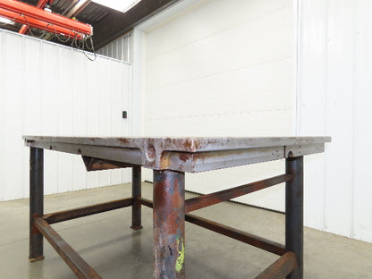 3" Solid Steel Fabrication Welding Table Jig Layout 74x40" Holdfast Holes