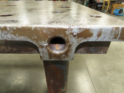 3" Solid Steel Fabrication Welding Table Jig Layout 74x40" Holdfast Holes