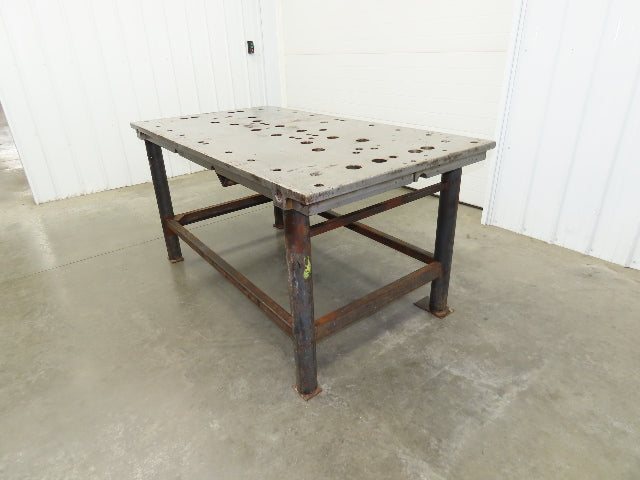 3" Solid Steel Fabrication Welding Table Jig Layout 74x40" Holdfast Holes