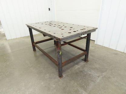 3" Solid Steel Fabrication Welding Table Jig Layout 74x40" Holdfast Holes