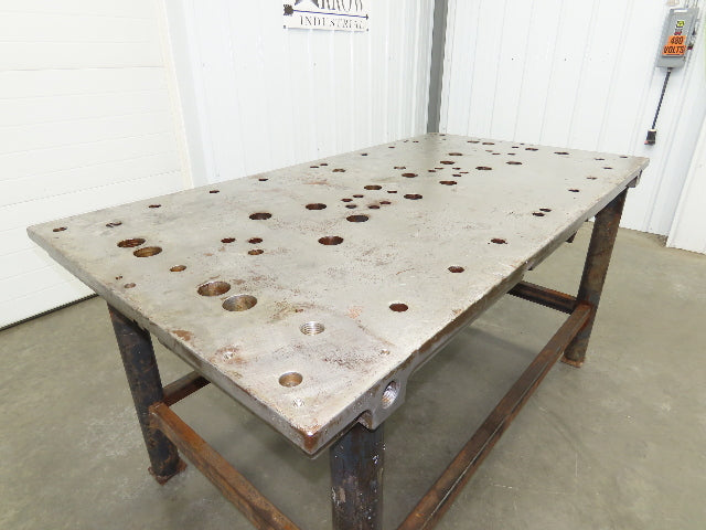 3" Solid Steel Fabrication Welding Table Jig Layout 74x40" Holdfast Holes