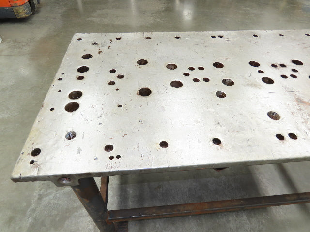 3" Solid Steel Fabrication Welding Table Jig Layout 74x40" Holdfast Holes