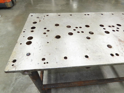 3" Solid Steel Fabrication Welding Table Jig Layout 74x40" Holdfast Holes