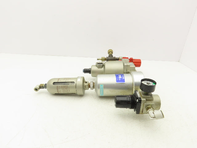 SMC AM350C-03BD Filtration System Water Mist & Oil Removal Lockout & Regulator