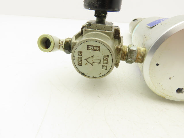 SMC AM350C-03BD Filtration System Water Mist & Oil Removal Lockout & Regulator