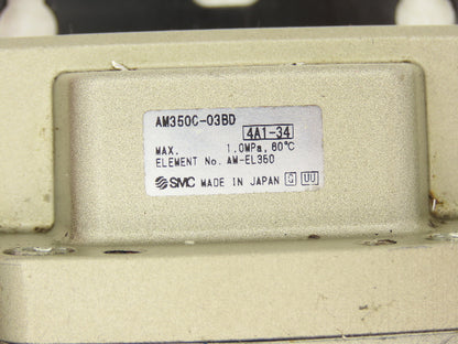 SMC AM350C-03BD Filtration System Water Mist & Oil Removal Lockout & Regulator