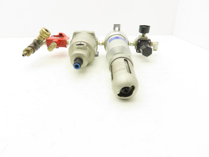 SMC AM350C-03BD Filtration System Water Mist & Oil Removal Lockout & Regulator
