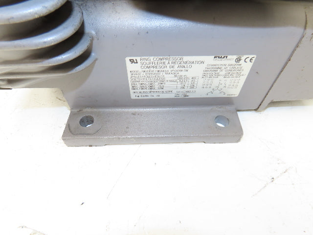 Fuji VFC600A-7W Ring Compressor Regenerative Blower 206cfm 4.5Hp 230/460V 2" NPT