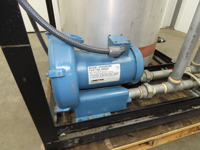 Ametek DR454R58M Vacuum Pump Degassing Holding Tank 100 gal 1.5HP 115V 1PH
