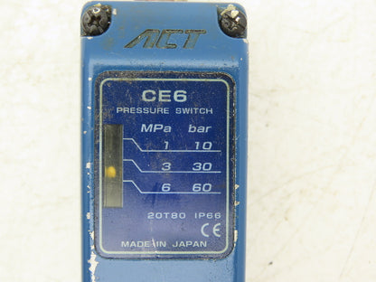 ACT Electric Pressure Switch Electronic 20T80 6 Mpa 60 Bar Ser K 125VAC 30VDC