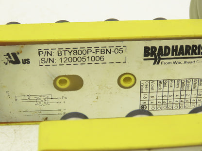 Brad Harrison BTY800P-FBN-05 Woodhead MPIS Actuator 8 Port NPN LED Lot of 4