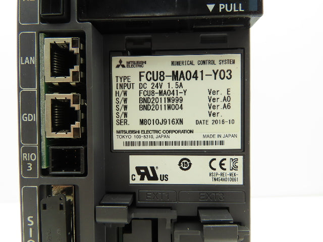 Mitsubishi FCU8-MA041-Y03 Numerical Control Unit HW Ver E 24VDC 1.5A Input