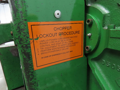 Sweed Machinery 505 Metal Band Scrap Chopper Recycler 120V 3/4Hp Drum Stand