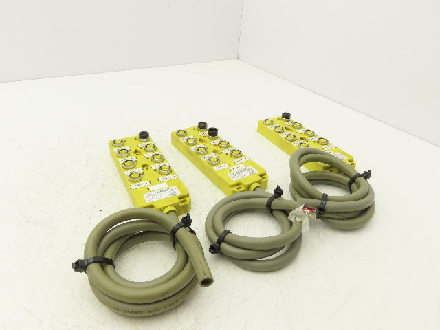 Brad Harrison BTY800P-FBN-10 Woodhead MPIS Actuator 8 Port NPN LED Lot of 3