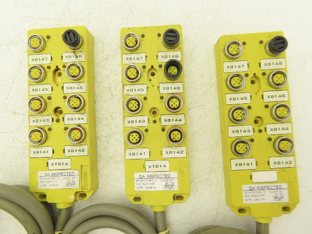 Brad Harrison BTY800P-FBN-10 Woodhead MPIS Actuator 8 Port NPN LED Lot of 3