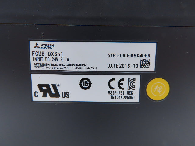 Mitsubishi Electric FCU8-DX651 CNC Machine Peripheral I/O Unit 24VDC 3.7A