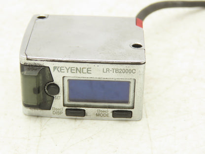 Keyence LR-TB2000C Laser Proximity Sensor 2 Meter 20-30VDC Cable w M12 Connector