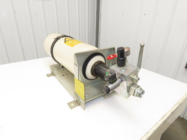 Hydac SB330-20A1/112US-262A Bladder Accumulator 3800psi 20L 5Gal Shut-off Valve