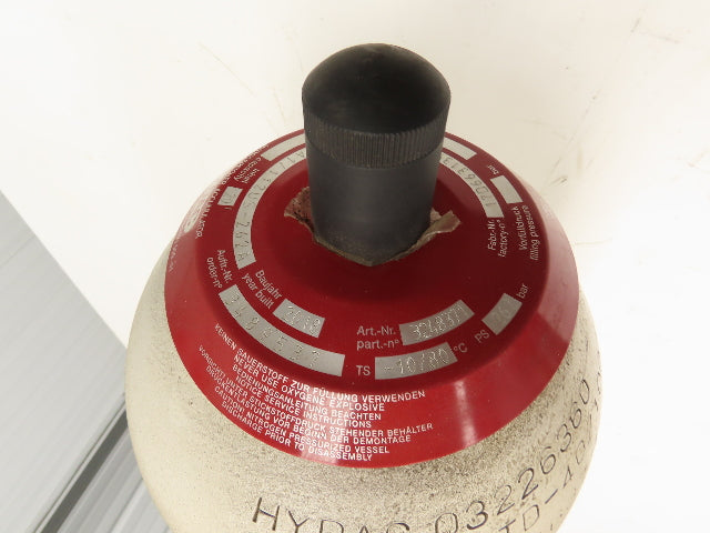Hydac SB330-20A1/112US-262A Bladder Accumulator 3800psi 20L 5Gal Shut-off Valve