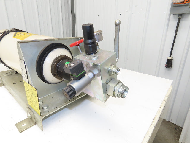 Hydac SB330-20A1/112US-262A Bladder Accumulator 3800psi 20L 5Gal Shut-off Valve