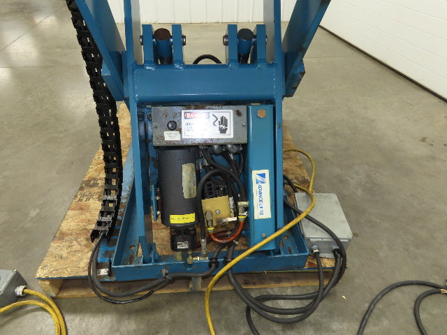 Advanced Hydraulic Lift Table 5300lbs 48x48" Power Swivel Top 230V 36" Travel