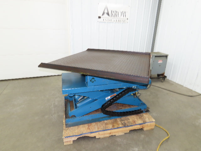 Advanced Hydraulic Lift Table 5300lbs 48x48" Power Swivel Top 230V 36" Travel