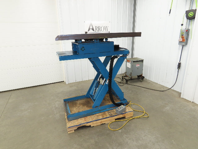 Advanced Hydraulic Lift Table 5300lbs 48x48" Power Swivel Top 230V 36" Travel