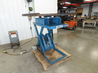 Advanced Hydraulic Lift Table 5300lbs 48x48" Power Swivel Top 230V 36" Travel